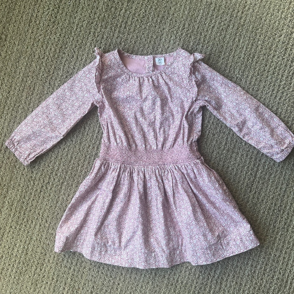 Baby Gap pink floral dress size 4T